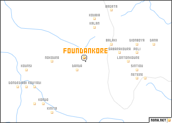 map of Foundankoré