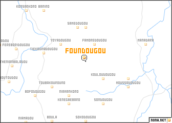 map of Foundougou
