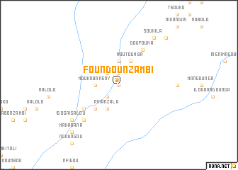 map of Foundou Nzambi