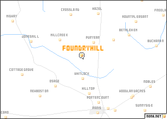 map of Foundry Hill