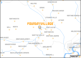 map of Foundry Village