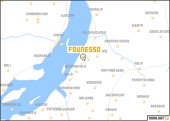 map of Founésso