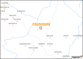 map of Founkoura