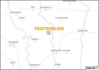 map of Fountainbleau