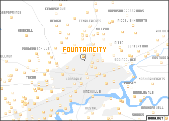 map of Fountain City