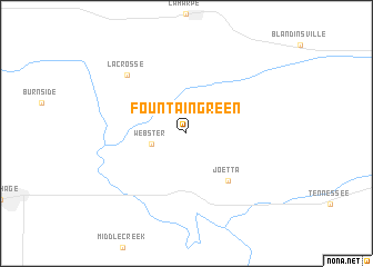 map of Fountain Green