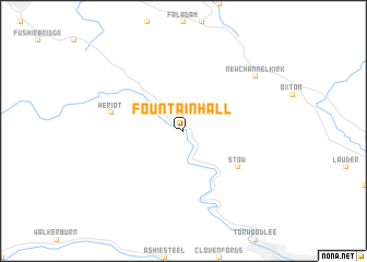 map of Fountainhall
