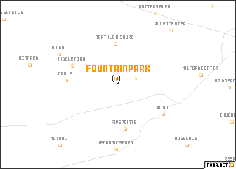 map of Fountain Park