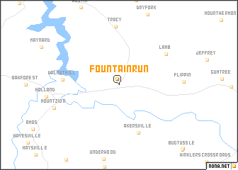 map of Fountain Run