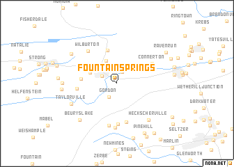 map of Fountain Springs