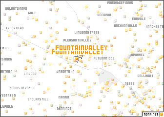 map of Fountain Valley