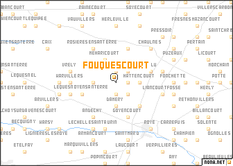 map of Fouquescourt