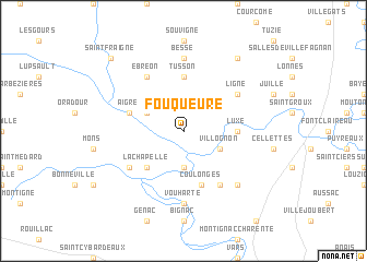 map of Fouqueure