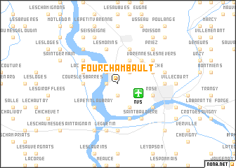 map of Fourchambault
