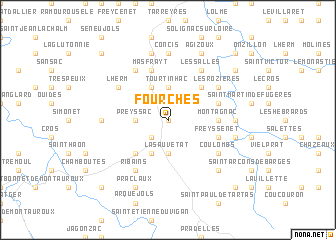 map of Fourches