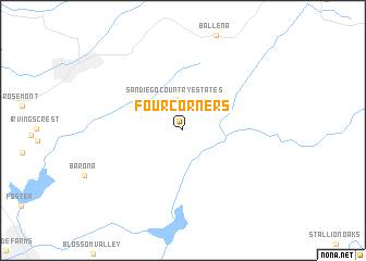 map of Four Corners