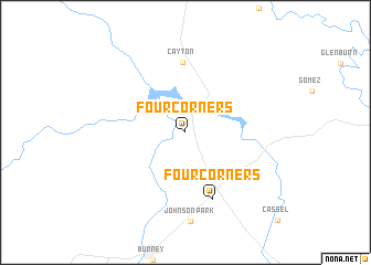 map of Four Corners