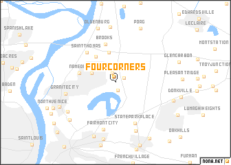 map of Four Corners