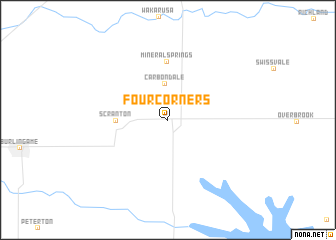 map of Four Corners