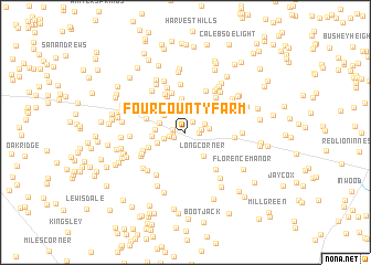 map of Four County Farm