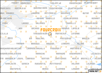 map of Fourcroix