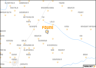 map of Fouré