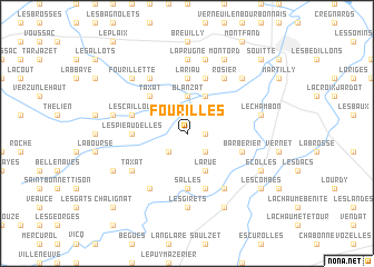 map of Fourilles