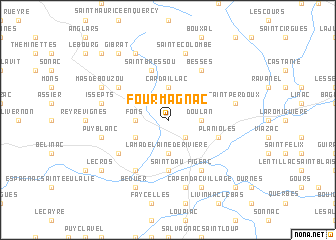 map of Fourmagnac