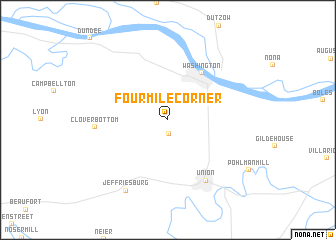 map of Fourmile Corner