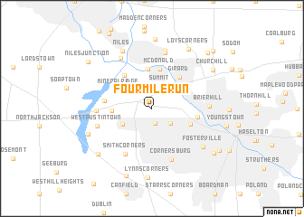 map of Fourmile Run