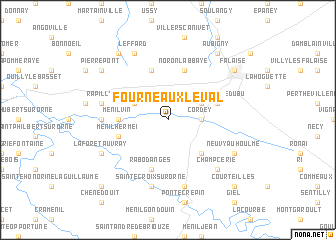 map of Fourneaux-le-Val