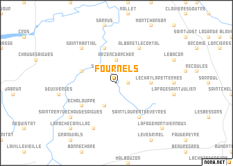 map of Fournels