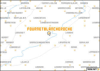 map of Fournet-Blancheroche
