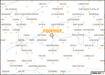 map of Fournier