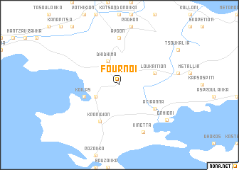 map of Foúrnoi