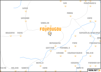 map of Fourougou