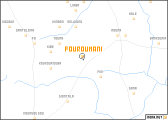 map of Fouroumani