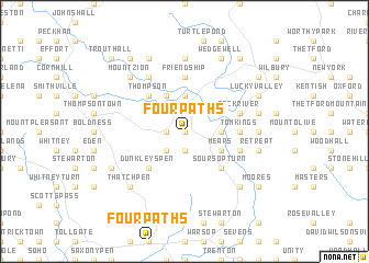 map of Four Paths