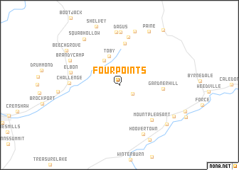 map of Four Points