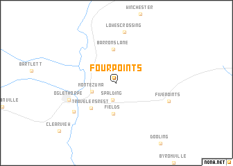 map of Four Points