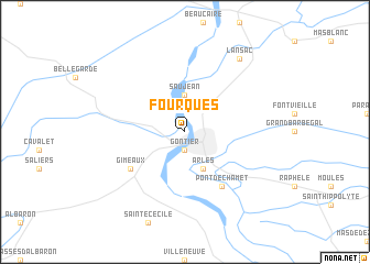 map of Fourques