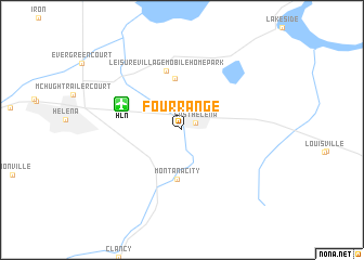 map of Four Range