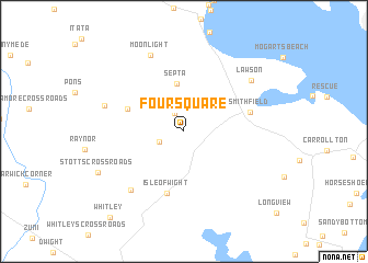 map of Foursquare