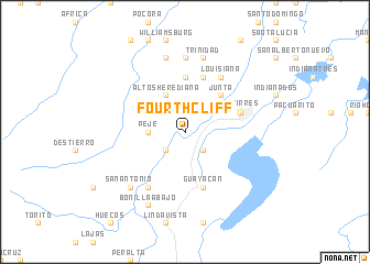 map of Fourth Cliff