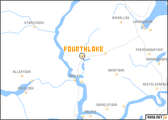 map of Fourth Lake