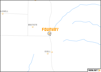 map of Four Way