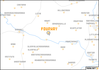 map of Fourway