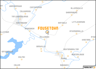 map of Fousetown