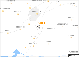 map of Foushee