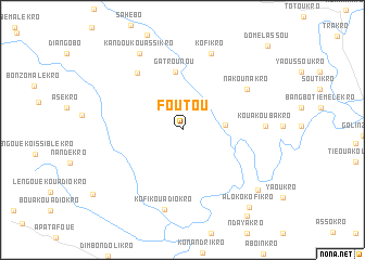 map of Foutou